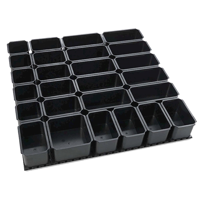Storing box black 59x59x49 mm
